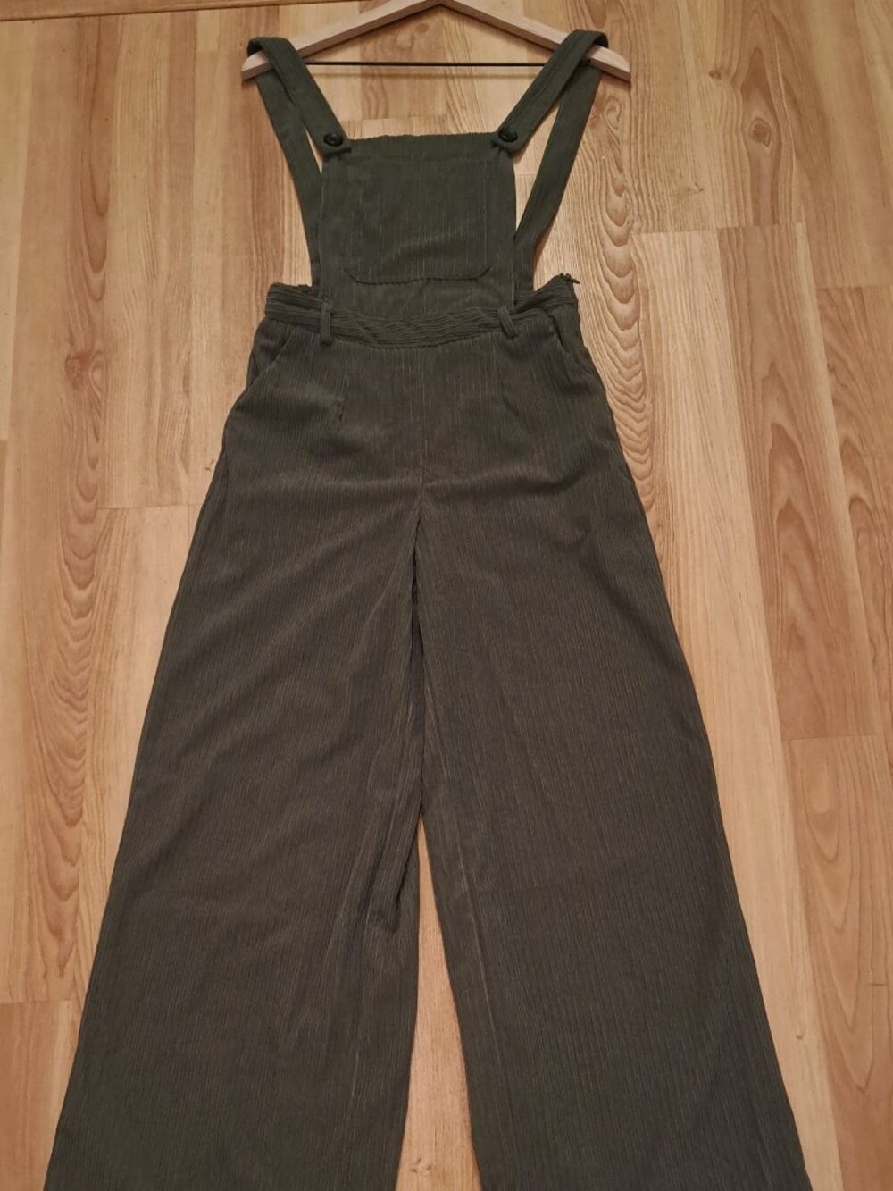 Cider Jumpsuit Women XS Olive Wide Leg Overalls EUC Cottage, forest, fair, BOHO